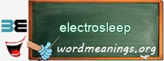 WordMeaning blackboard for electrosleep